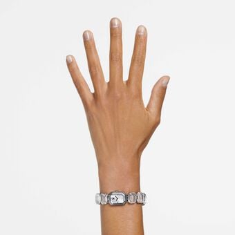 swarovski millenia watch  octagon cut bracelet  white  stainless steel