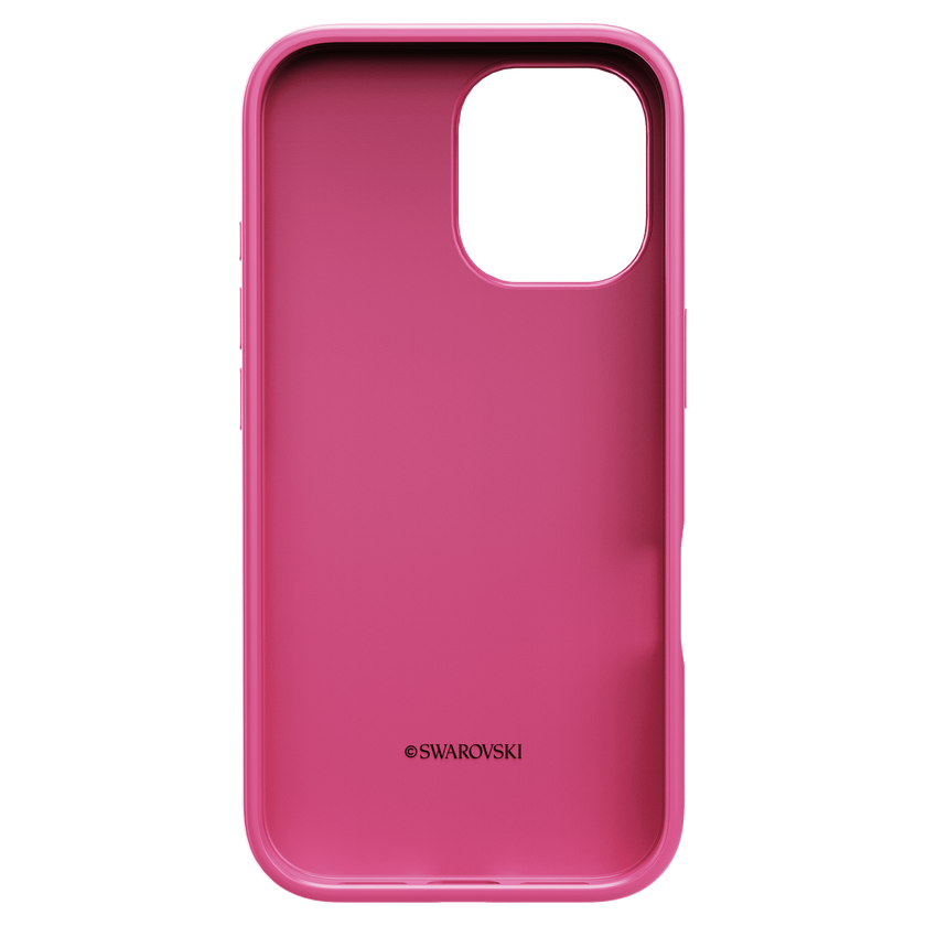 swarovski high smartphone case  crystal print motif  iphone  16  pink