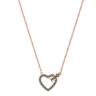 Lovely Necklace, Gray, Rose gold plating