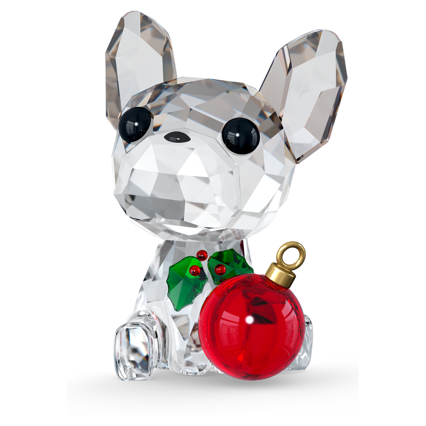 swarovski holiday cheers french bulldog