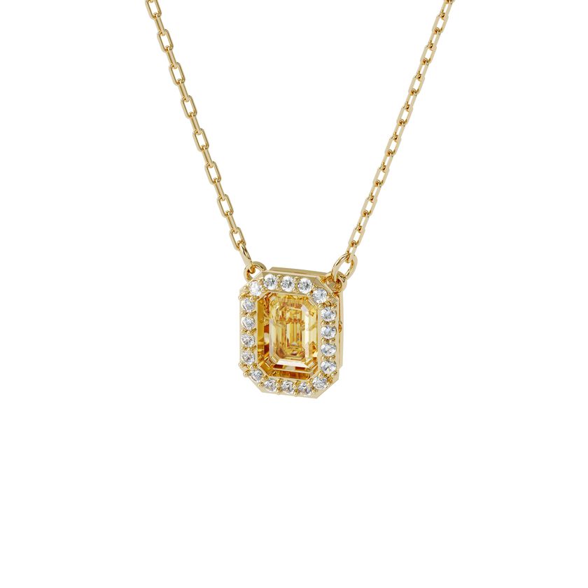Timeless Glamour: Yellow Gold Millenia Necklace with Swarovski Zirconia – 10% Discount