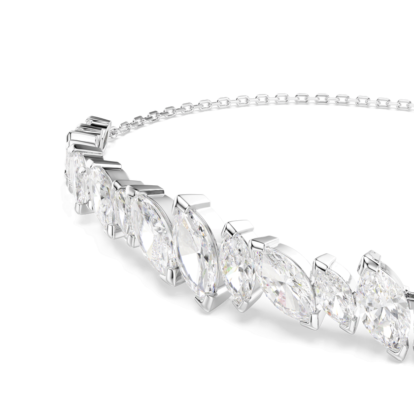 swarovski mesmera bracelet  marquise cut  white  rhodium plated