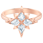 swarovski symbolic ring star white rose gold tone plated