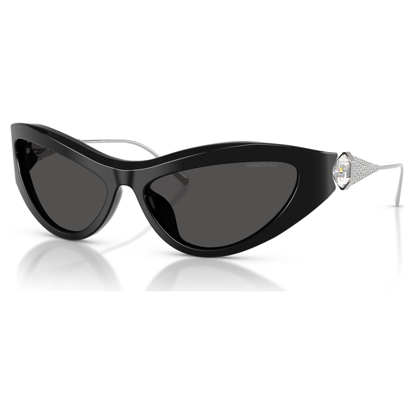 swarovski sunglasses  cat eye shape  sk6046  black