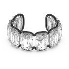 swarovski harmonia cuff oversized floating crystals white mixed metal finish
