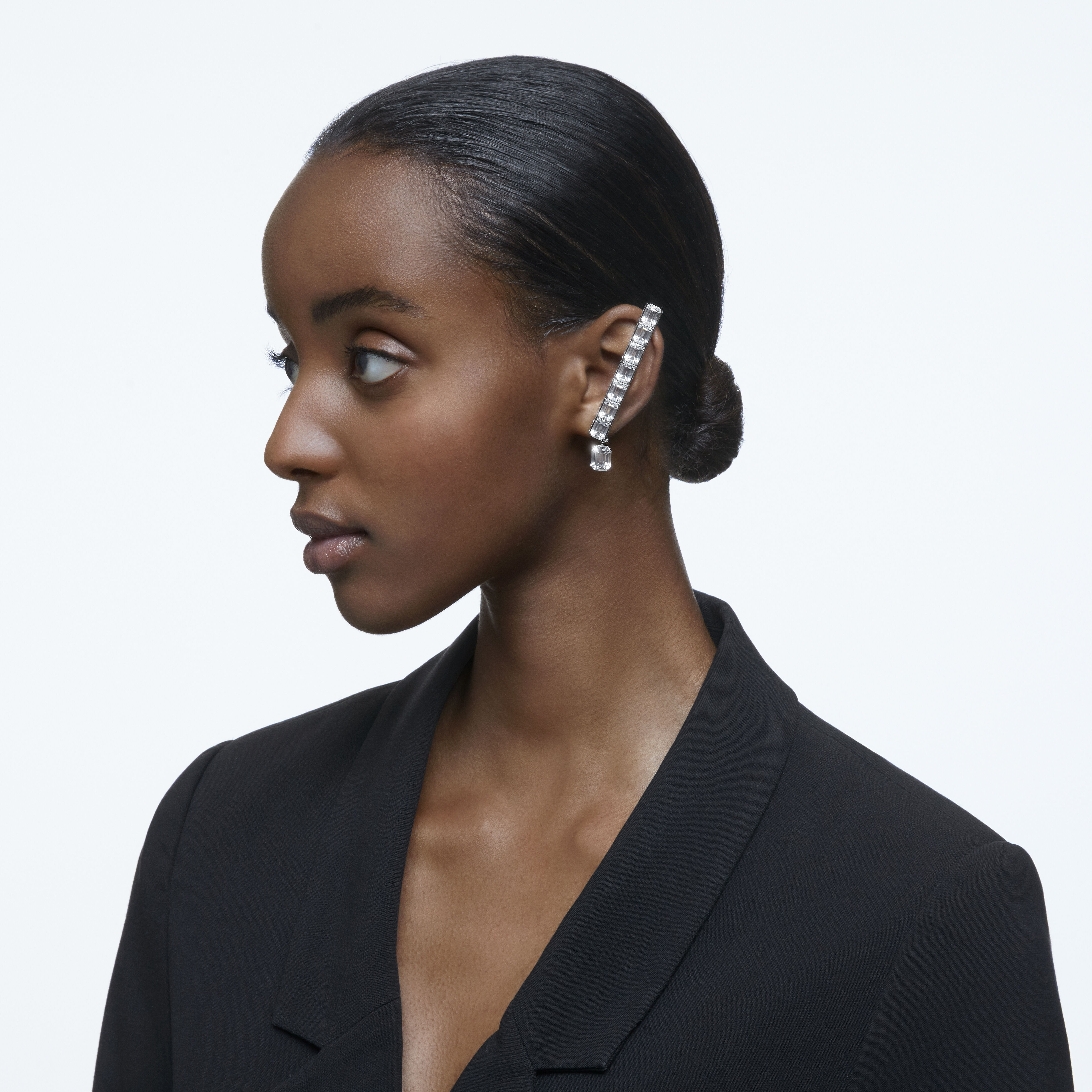 Buy Swarovski Millenia ear cuff Octagon cut crystals White