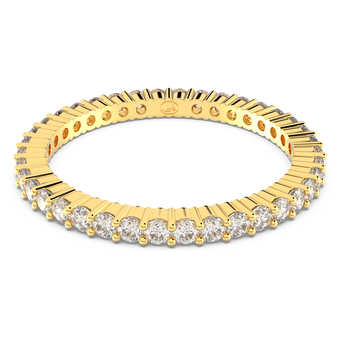 swarovski matrix vittore ring  round cut  white  gold tone finish