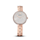 Cosmopolitan Silver Face Watch, Metal bracelet, Rose gold tone, Rose-gold tone PVD