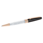 swarovski crystalline stardust ballpoint pen black rose gold plated
