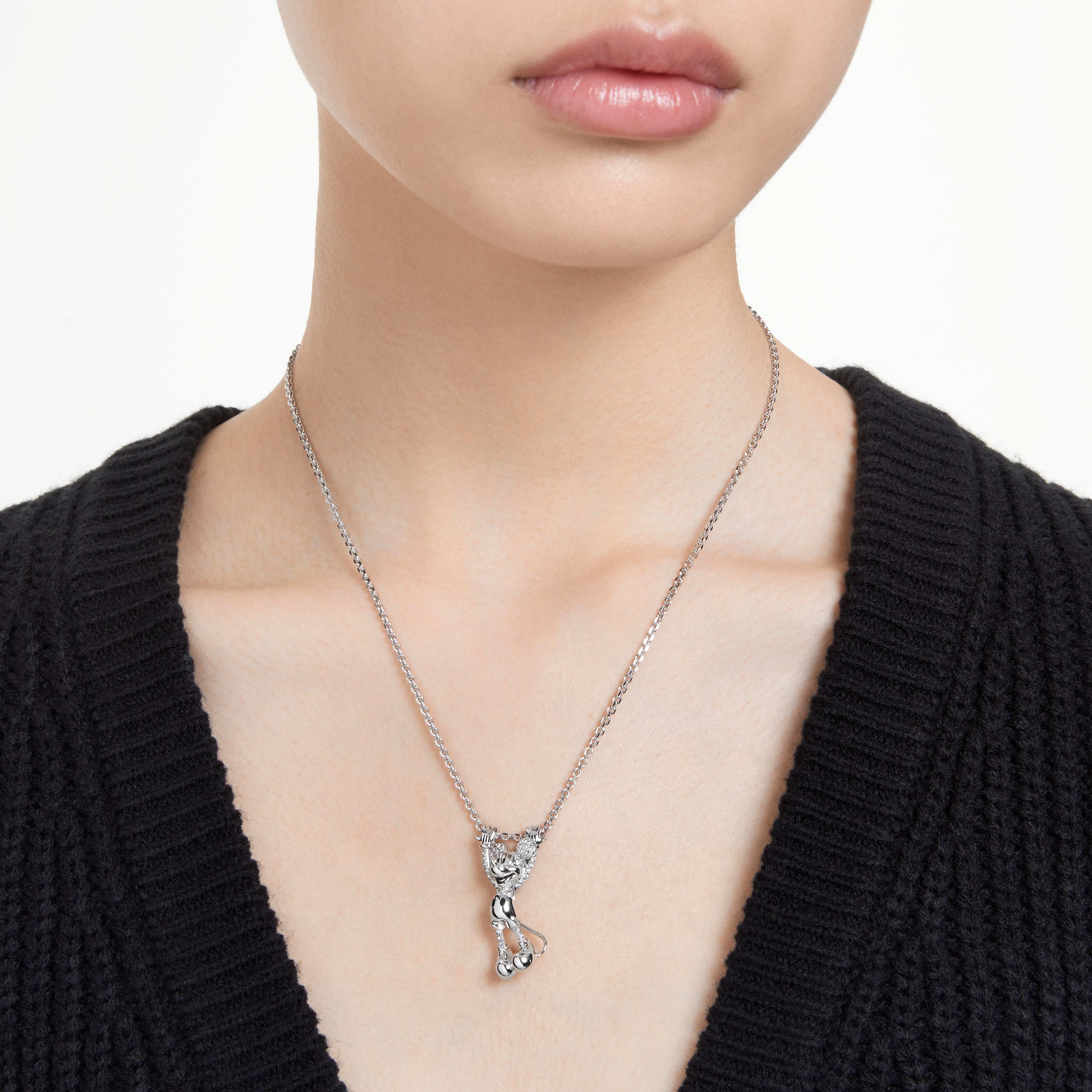 Mickey mouse necklace swarovski sales