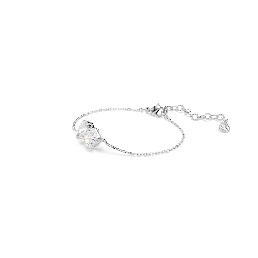swarovski mesmera bracelet  mixed cuts  white  rhodium plated