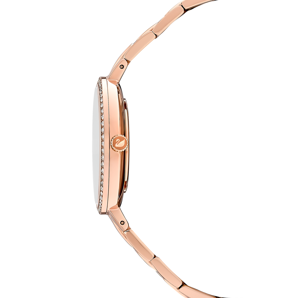 Buy Swarovski Cosmopolitan Watch, Metal bracelet, Black, Rosegold tone PVD in Riyadh, Jeddah