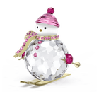 swarovski holiday cheers dulcis snowman pink