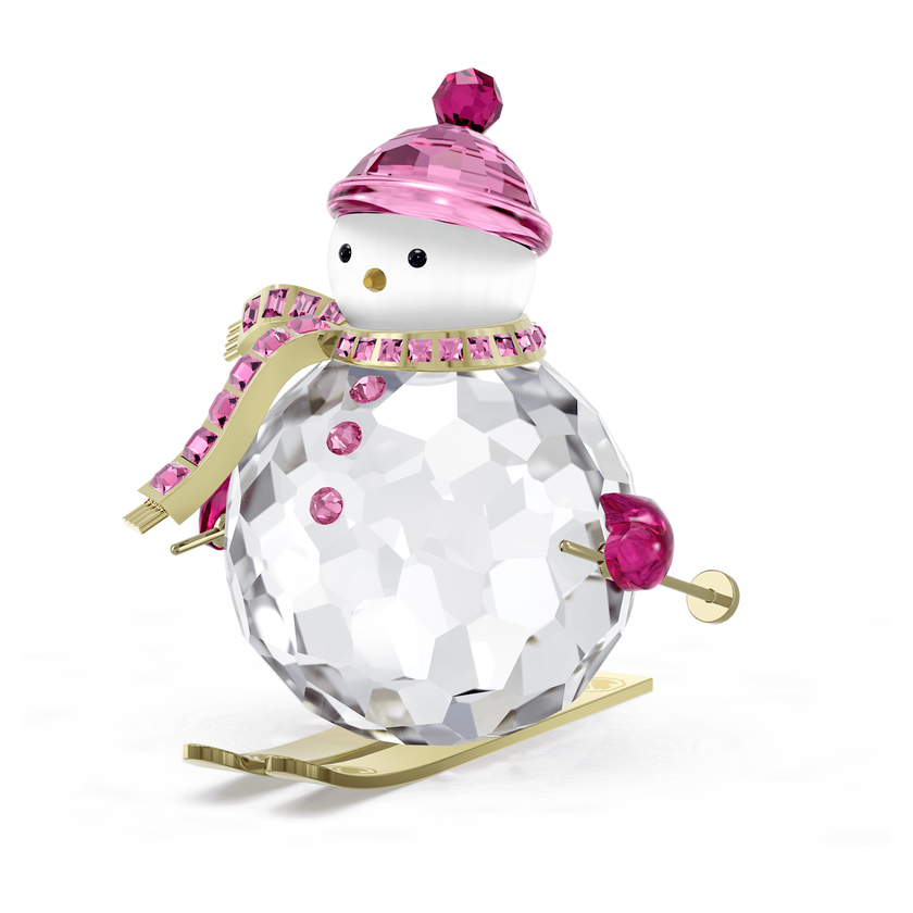 swarovski holiday cheers dulcis snowman  pink