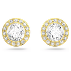swarovski angelic stud pierced earrings white gold tone plated