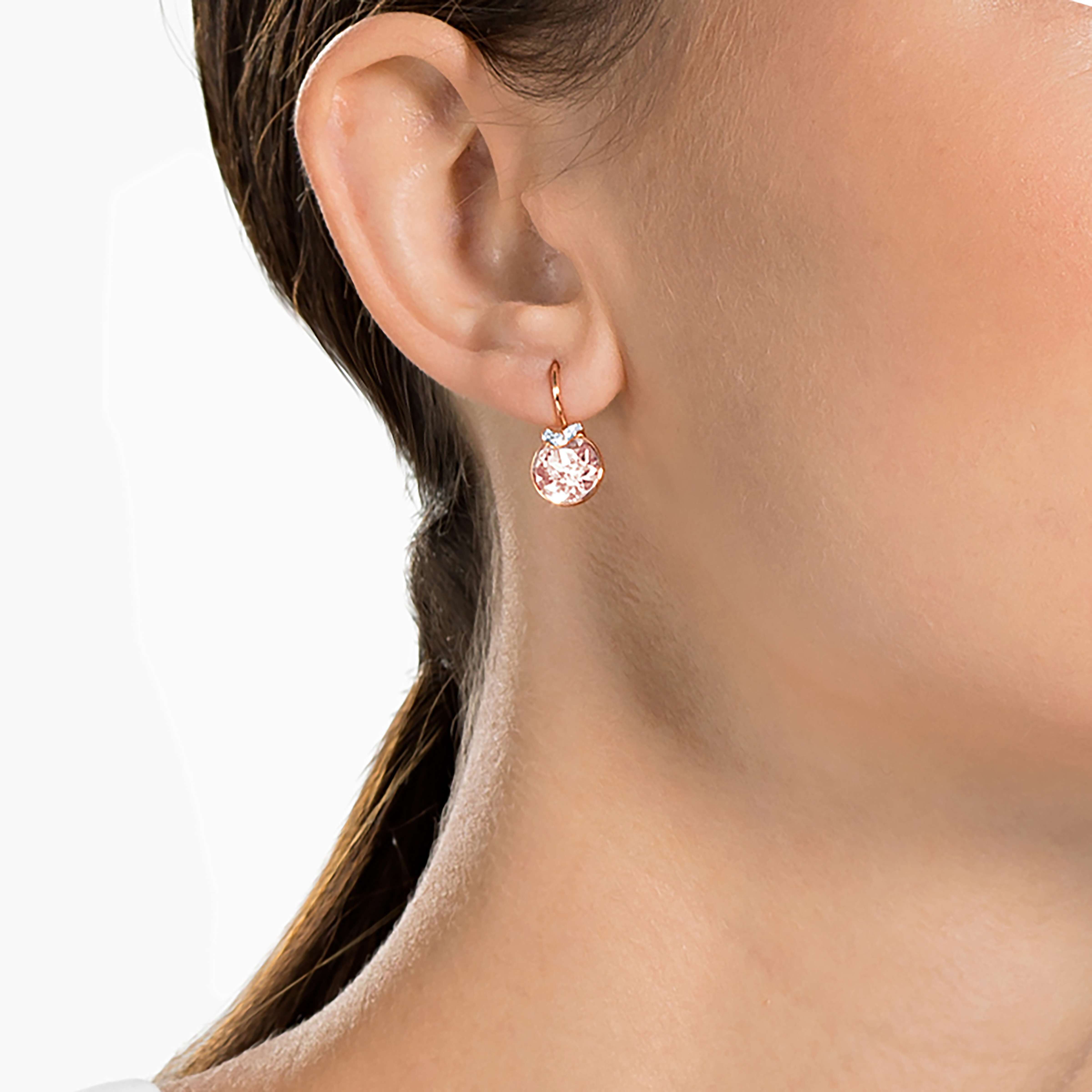 Rose gold tone earrings on sale