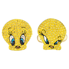 Looney Tunes Tweety Cuff Links, Yellow, Gold-tone plated
