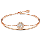 swarovski sublima bangle white rose gold tone plated