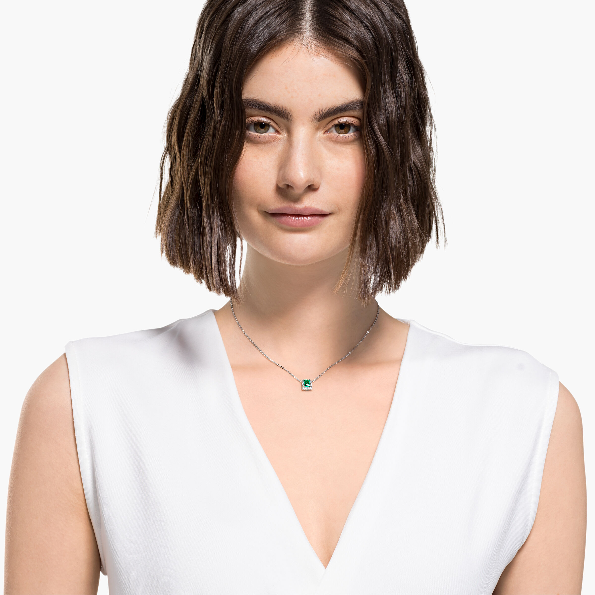 Swarovski angelic green top necklace