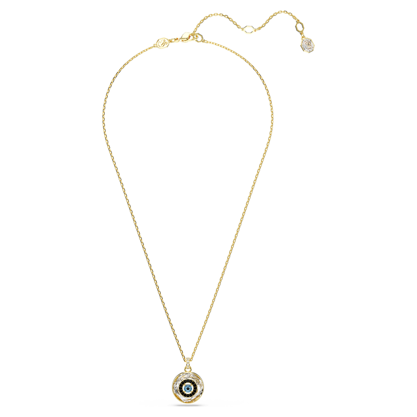 swarovski symbolica pendant  evil eye  small  multicolored  gold tone plated
