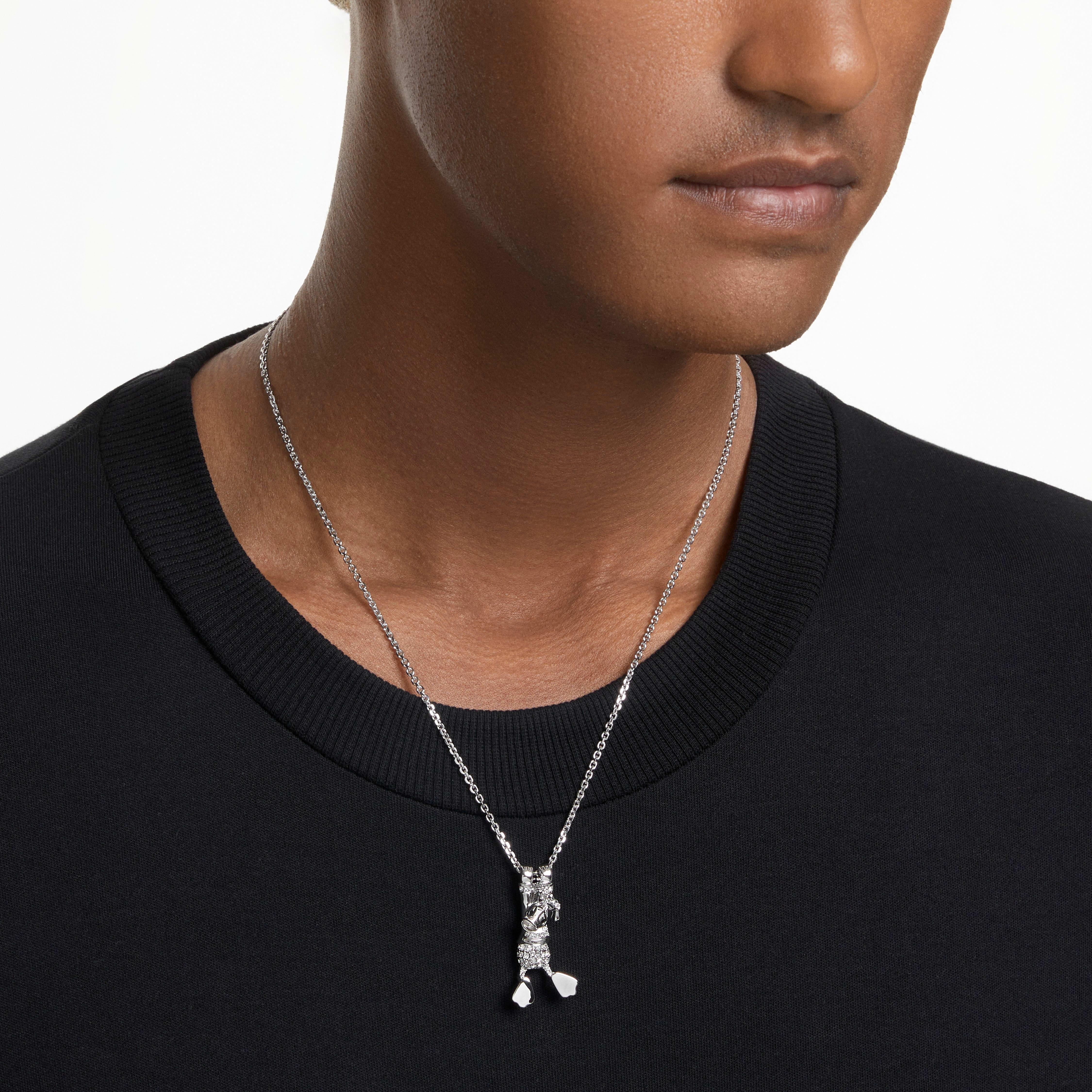 Buy Swarovski Disney Donald Duck layered pendant White Rhodium
