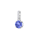 Swarovski Remix Collection Charm, September, Dark Blue, Rhodium Plating