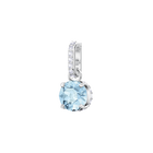 Swarovski Remix Collection charm, March, Blue, Rhodium plated