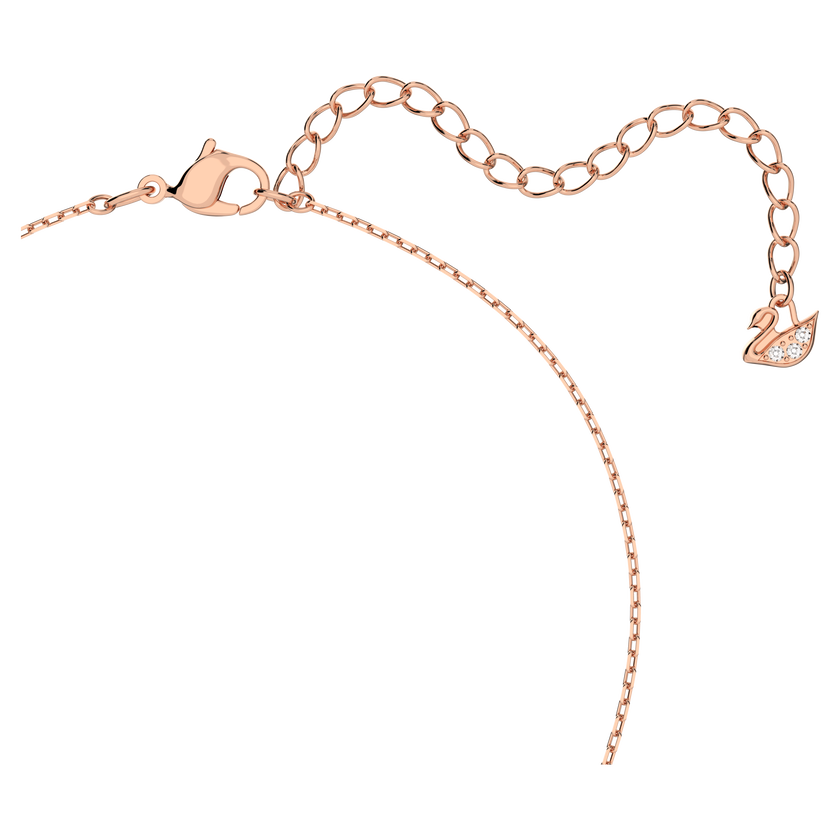 swarovski una set  mixed cuts  clover  pink  rose gold tone plated