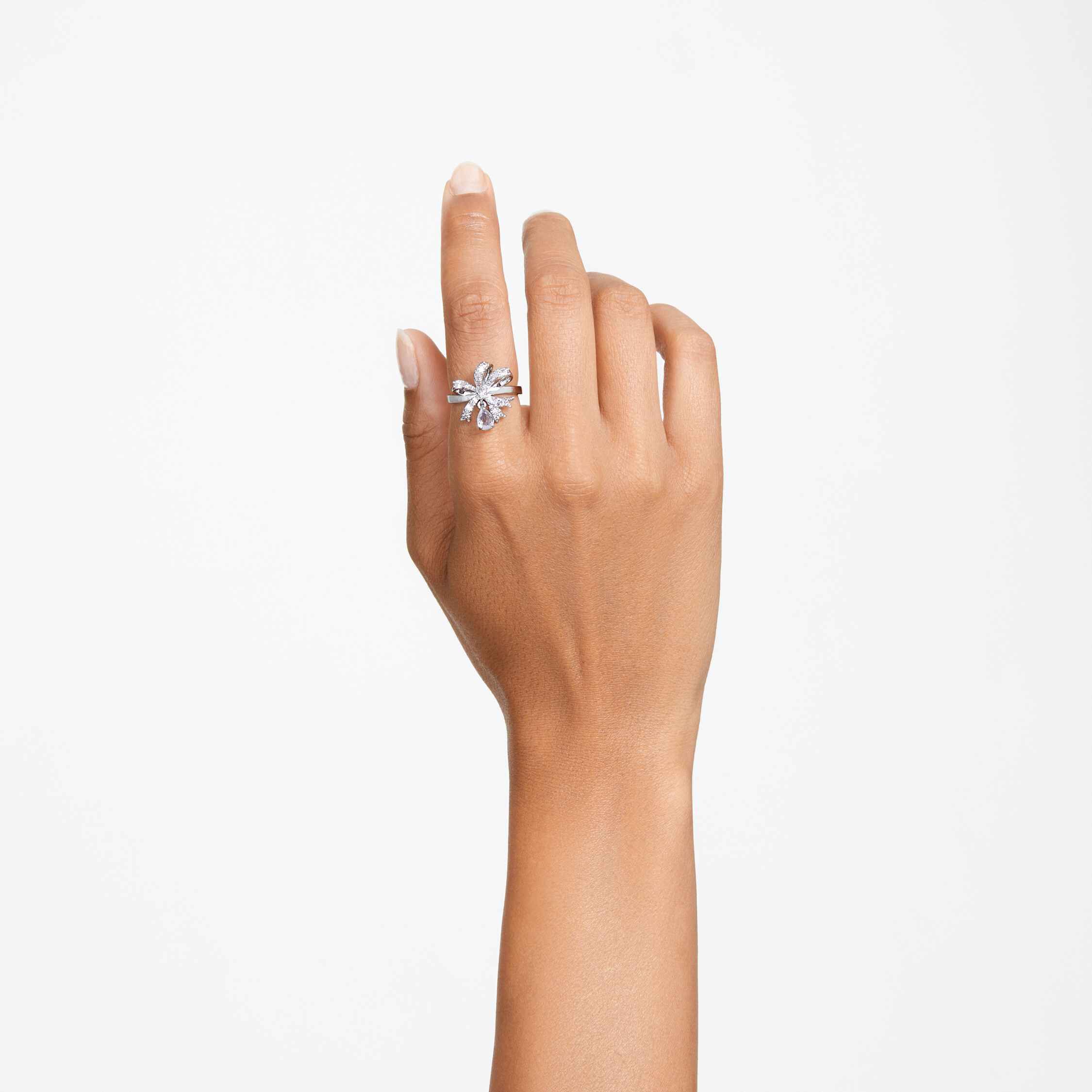 Swarovski crystal bow ring on sale