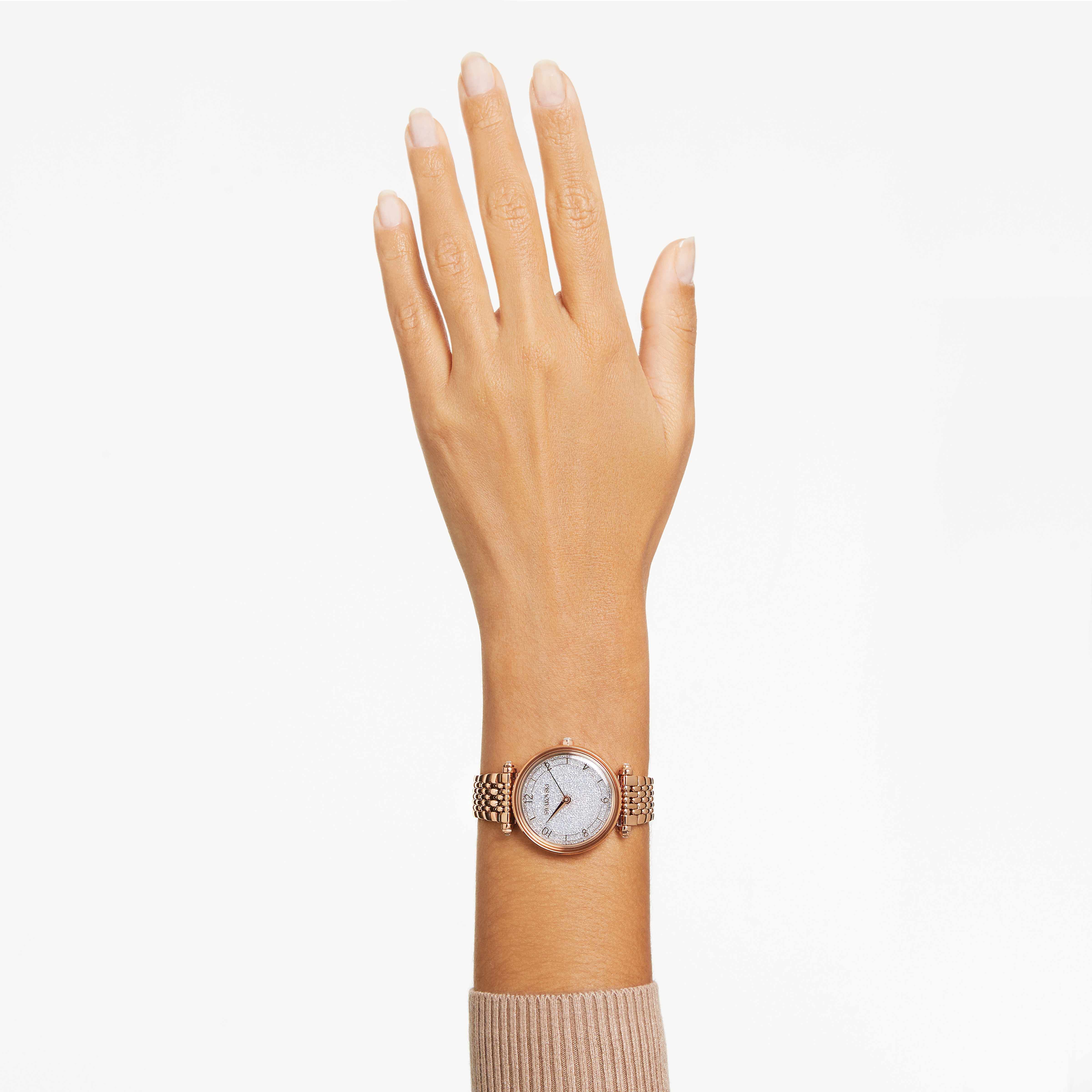 Buy Swarovski Crystalline Wonder watch Swiss Made Metal bracelet Rose gold tone Rose gold tone finish
