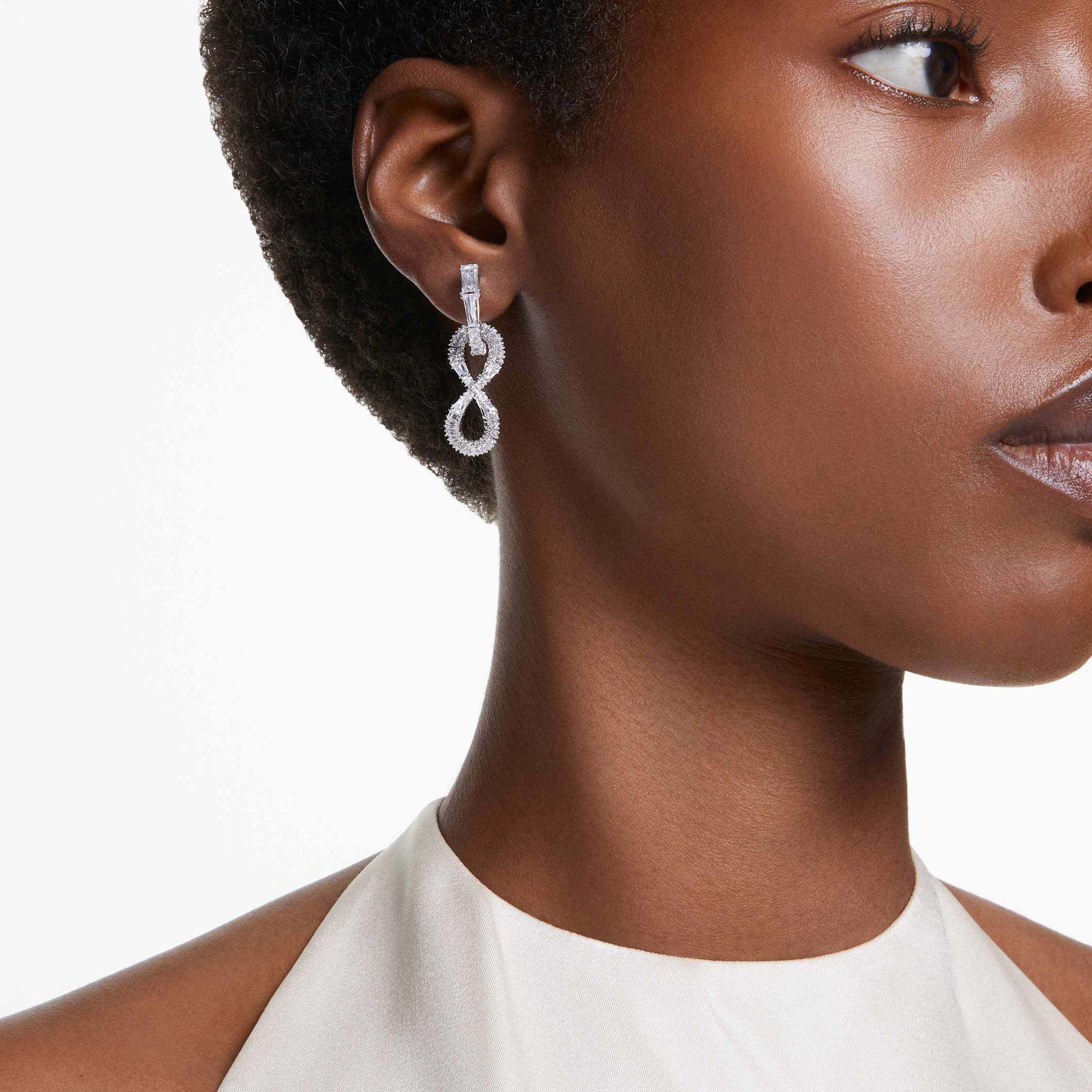 Swarovski infinity mini pierced best sale earrings