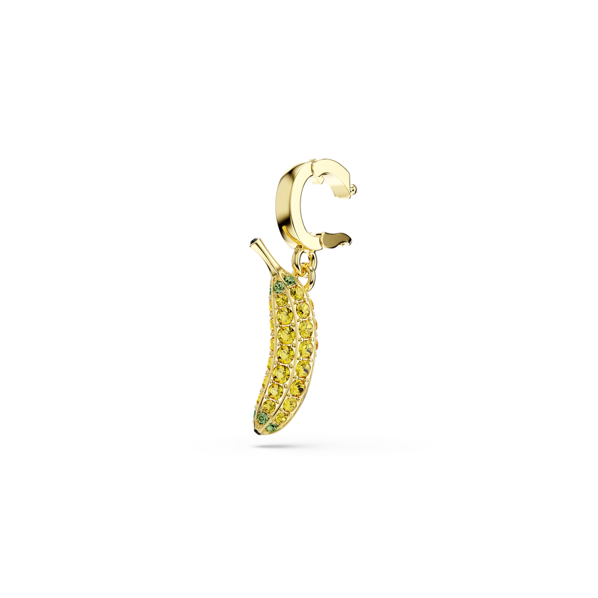 swarovski minions banana charm  pav   yellow  gold tone plated