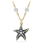 swarovski idyllia pendant crystal pearls starfish multicolored gold tone plated