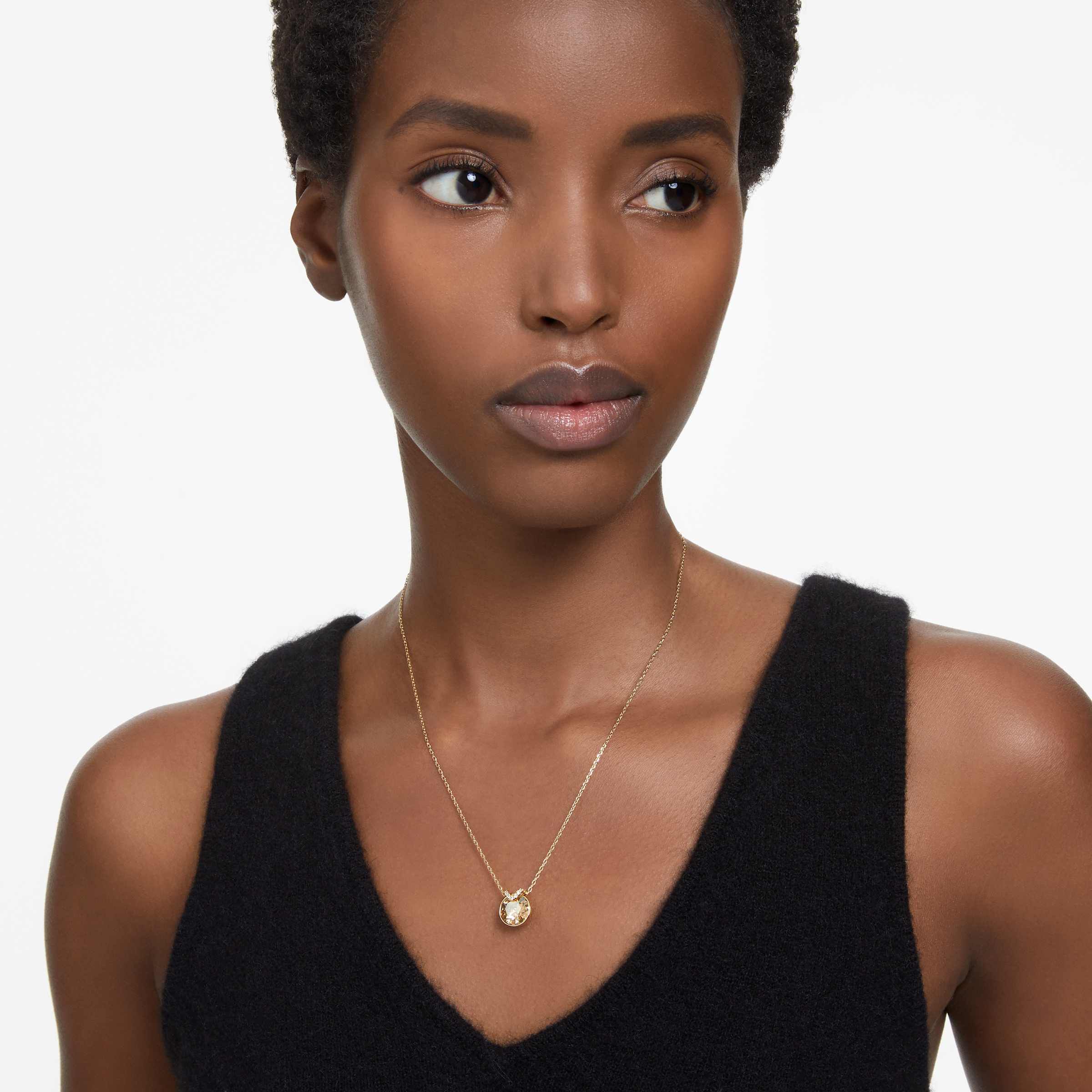 Swarovski gold pendant discount