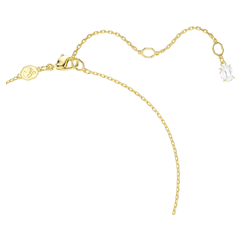 swarovski mesmera attract necklace  heart  white  gold tone plated