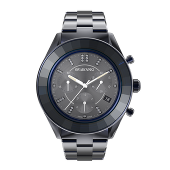 Octea Lux Sport watch, Metal bracelet, Blue PVD
