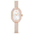 swarovski dextera bangle watch swiss made metal bracelet rose gold tone rose gold tone finish