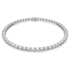 swarovski matrix tennis necklace square cut white rhodium plated