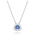 swarovski millenia necklace blue rhodium plated