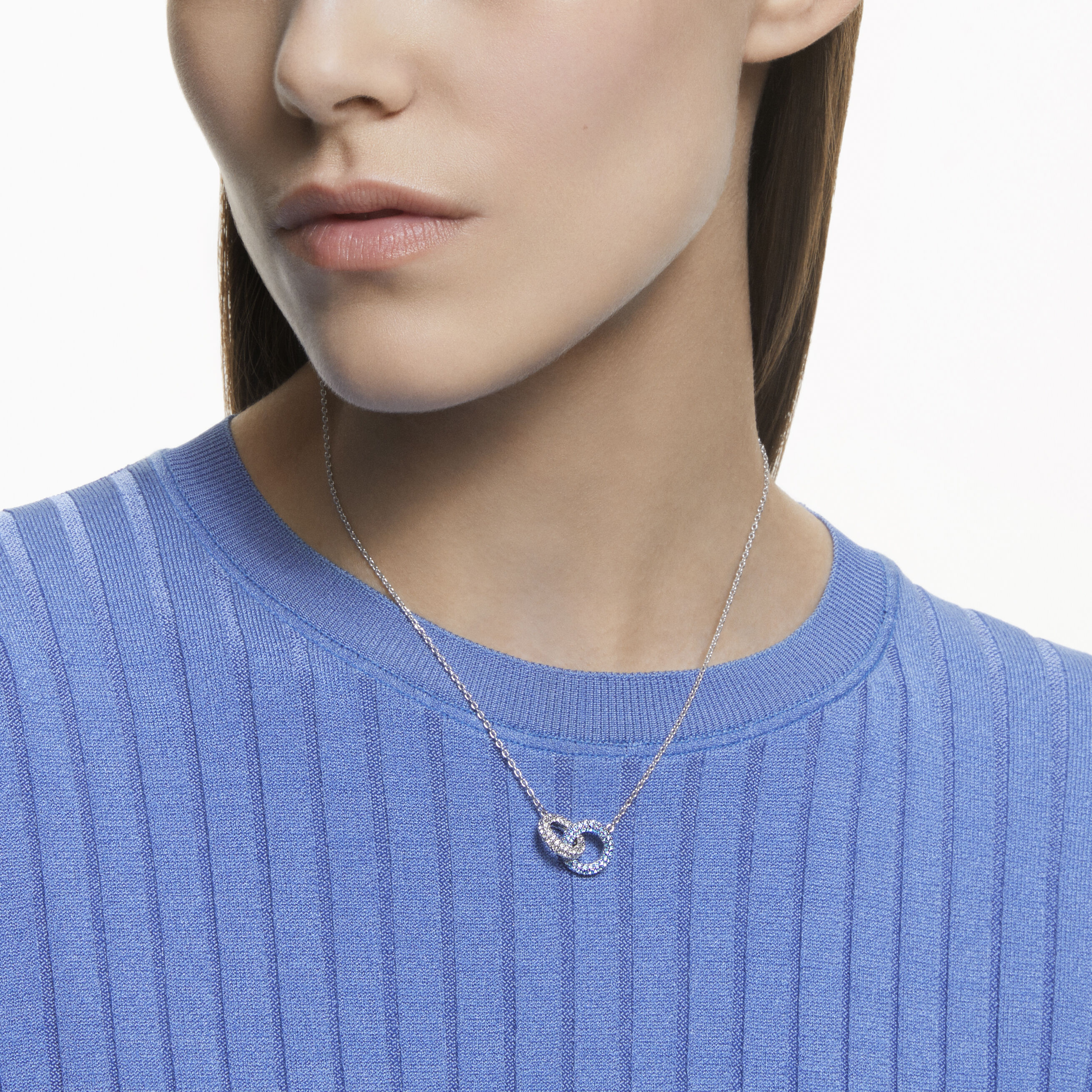 Swarovski necklace with sales blue stones