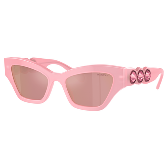 swarovski sunglasses  cat eye shape  pink