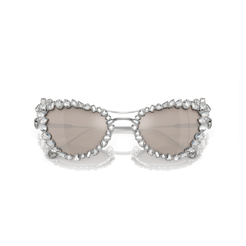 swarovski sunglasses  statement  cat eye shape  sk7011el  white