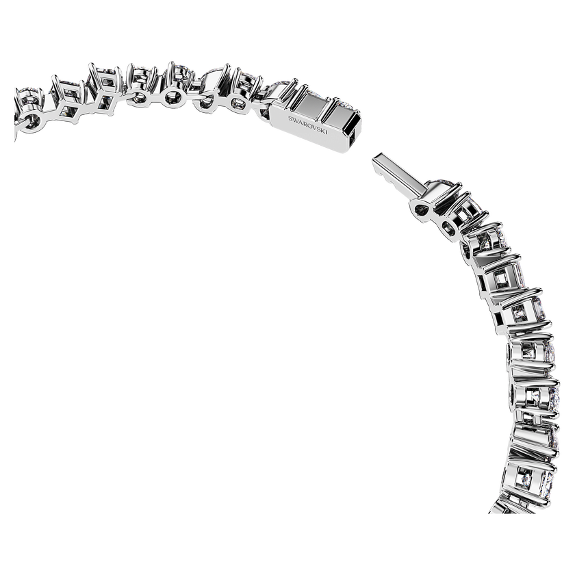 swarovski galaxy tennis bracelet  lab grown diamonds 5 ct tw  mixed shapes  18k white gold