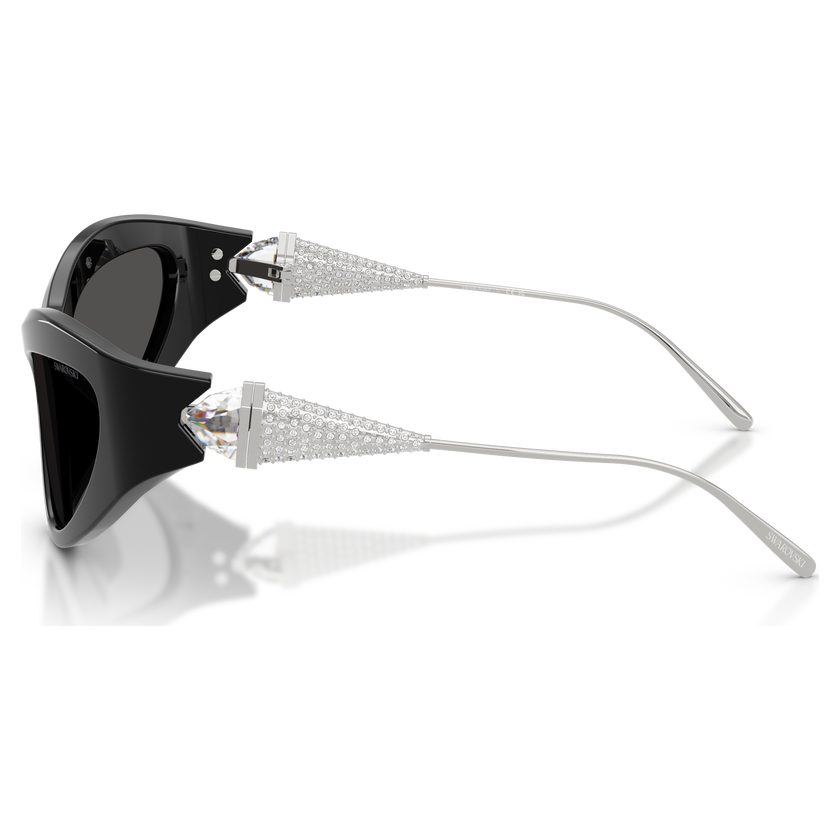 swarovski sunglasses  cat eye shape  sk6046  black