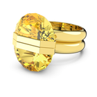 Lucent ring, Magnetic closure, Yellow, Gold-tone plated