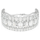 swarovski millenia choker octagon cut white rhodium plated