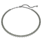 Buy Swarovski Imber Tennis necklace, Round cut, Gray