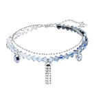 Ocean View Bracelet, Multi-colored, Rhodium plating