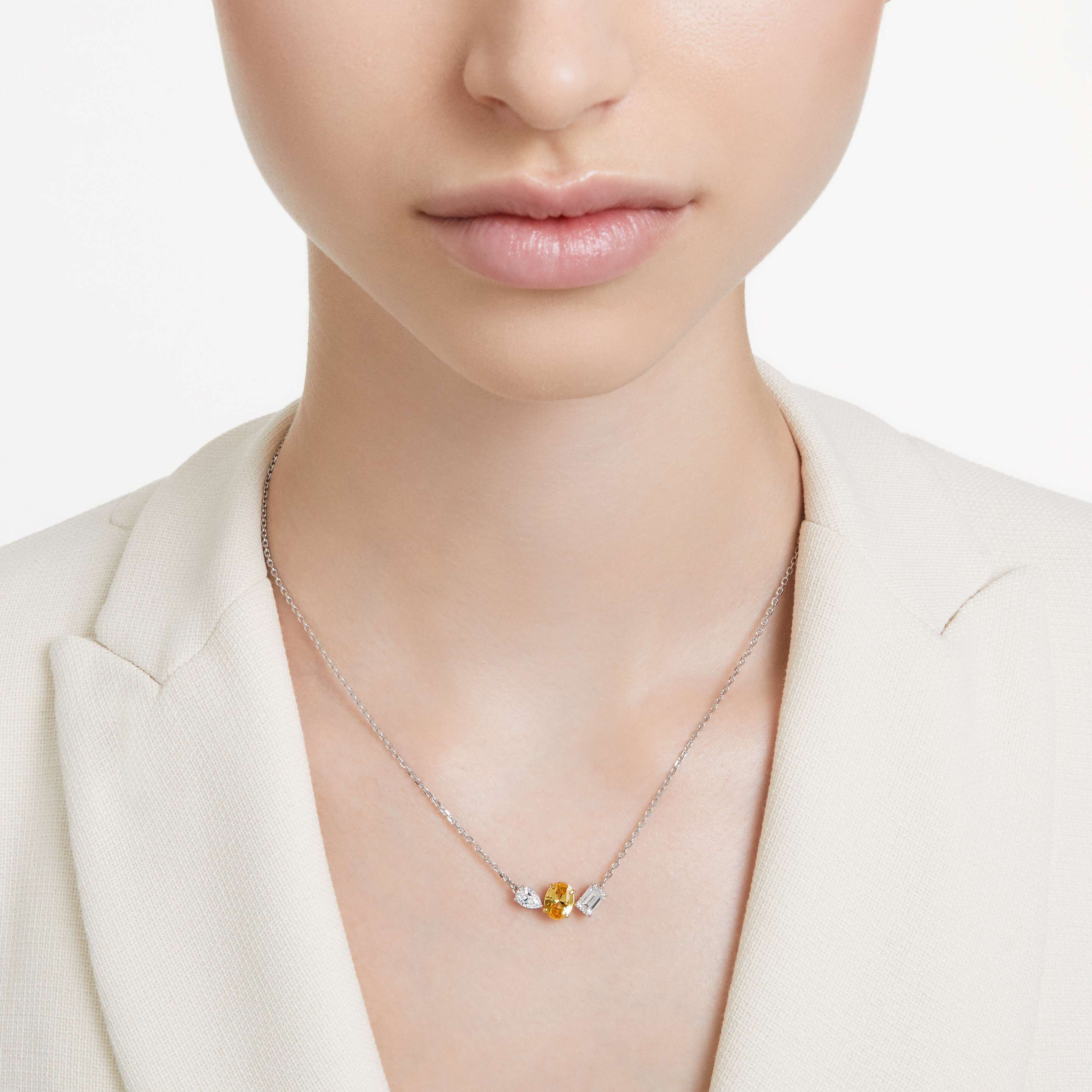 Swarovski yellow necklace discount