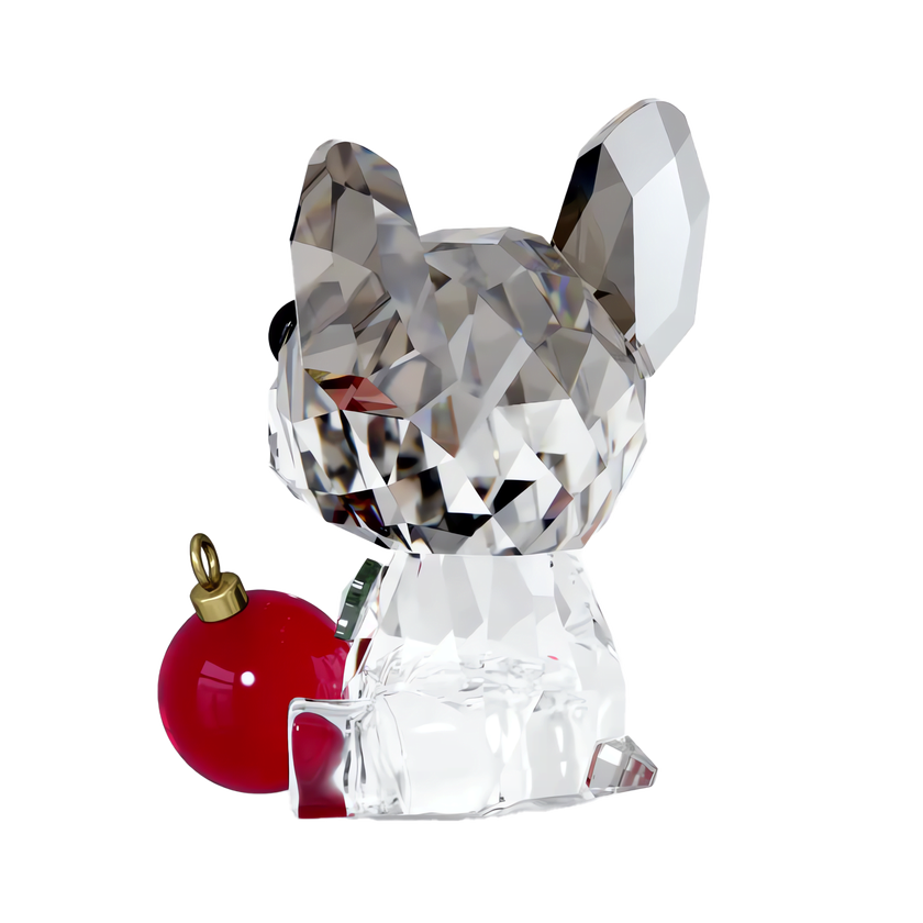swarovski holiday cheers french bulldog